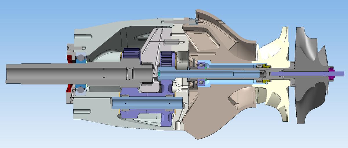 Fan Core, sectioned